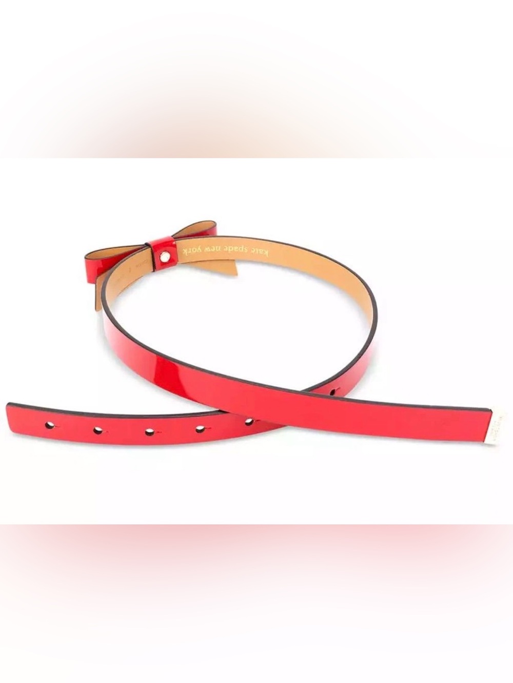 kate spade Red Patent Bow Belt - Picture 3 of 3